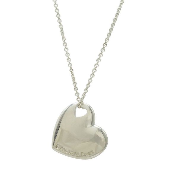 Tiffany&co Tiffany Heart In Heart Necklace Pendant In Silver With Sv925 Ag925 - Picture 1 of 7